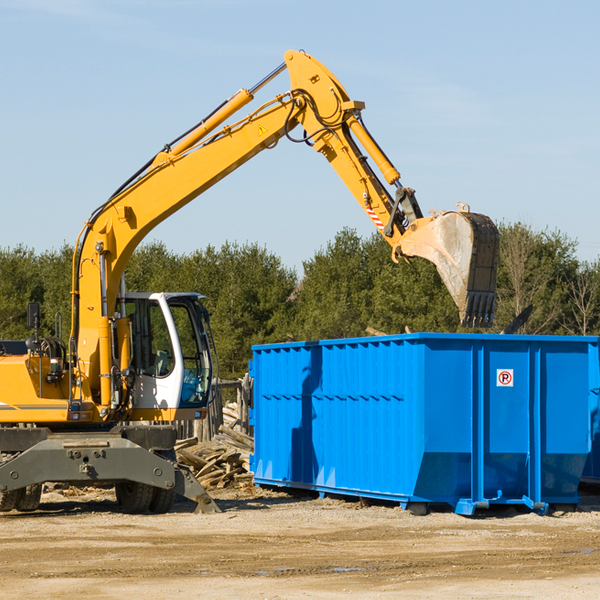 what are the rental fees for a residential dumpster in Whitney PA